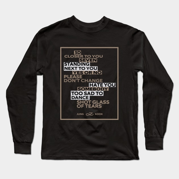 Jungkook Golden Long Sleeve T-Shirt by WacalacaW